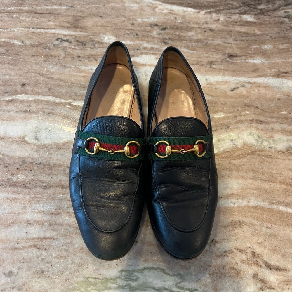 Gucci Brixton Web Horsebit Black loafer